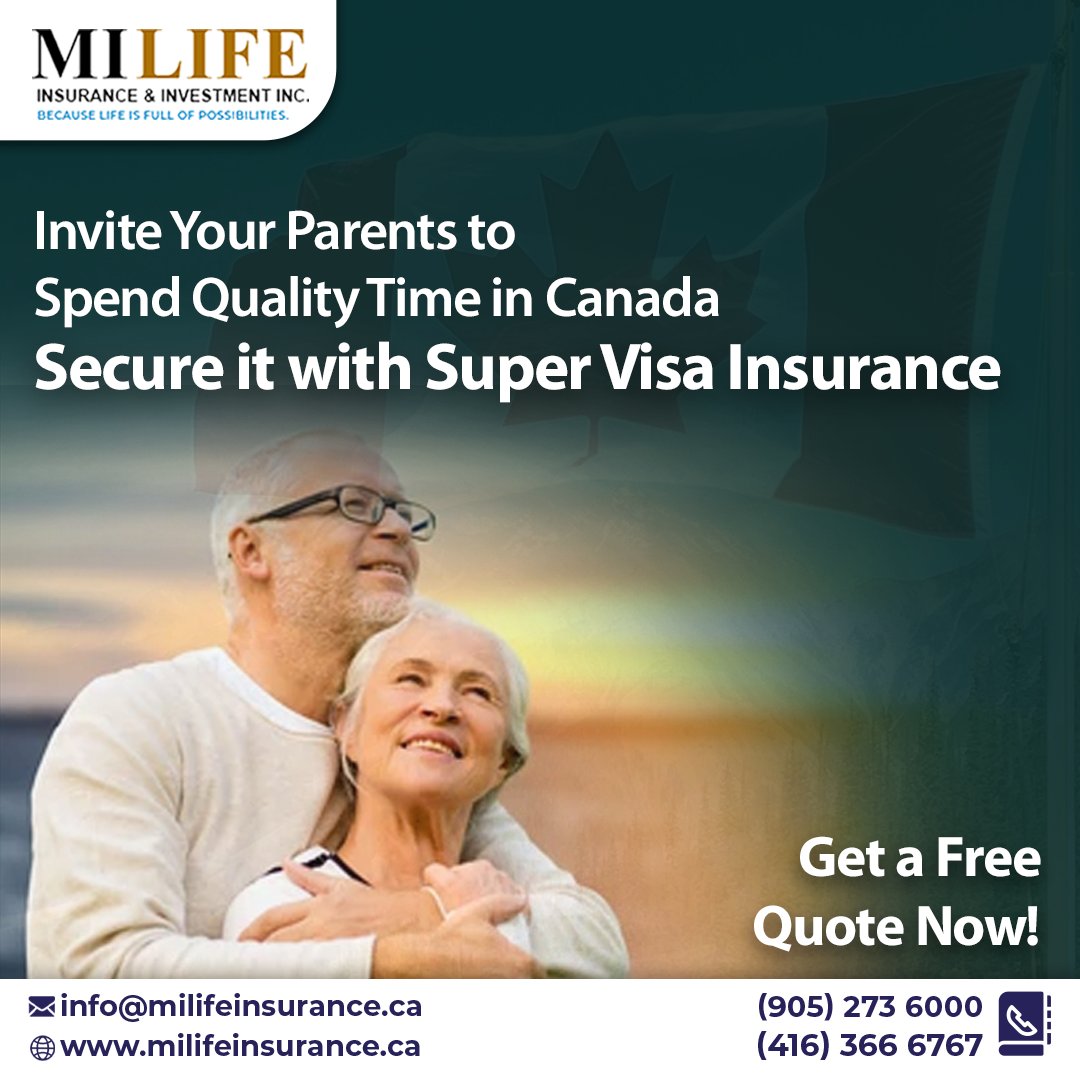MiInvestments's tweet photo. Super Visa Insurance is specially designed for the health need of parents/grandparents. It keeps you and your parents financially safe during their stay in Canada. 
https://t.co/wzoa4l6uSZ
Call: 416-366-6767 / 905-273-6000
Email: info@milifeInsurance.ca

#supervisainsurance https://t.co/rGburNLJu8