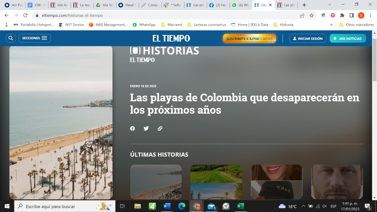 Daniela Quintero Díaz (@danielaquinterd) on Twitter photo Querid@s colegas de <a href="/ELTIEMPO/">EL TIEMPO</a> , plagiar el trabajo que otros periodistas hacemos y cambiarle el formato pa que se vea diferente es una canallada. En <a href="/elespectador/">El Espectador</a> duramos meses haciendo este especial de "Las playas de Colombia que están desapareciendo"...🧵elespectador.com/investigacion/… Querid@s colegas de <a href="/ELTIEMPO/">EL TIEMPO</a> , plagiar el trabajo que otros periodistas hacemos y cambiarle el formato pa que se vea diferente es una canallada. En <a href="/elespectador/">El Espectador</a> duramos meses haciendo este especial de "Las playas de Colombia que están desapareciendo"...🧵elespectador.com/investigacion/…