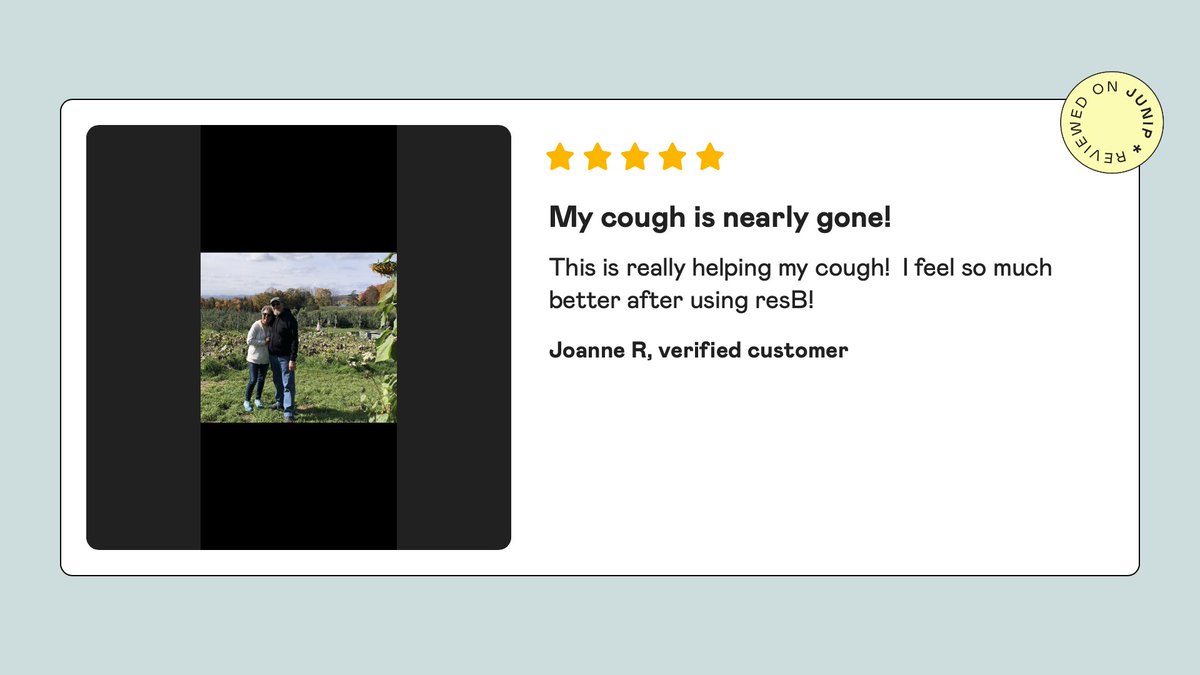 resbiotic's tweet photo. Thank you @juniphq for making it easy for customers to review their #resB, and for us to share what they have to say!
#testimonialtuesday #resBreviews #lunghealth https://t.co/Uu4Bn8Ug5k
