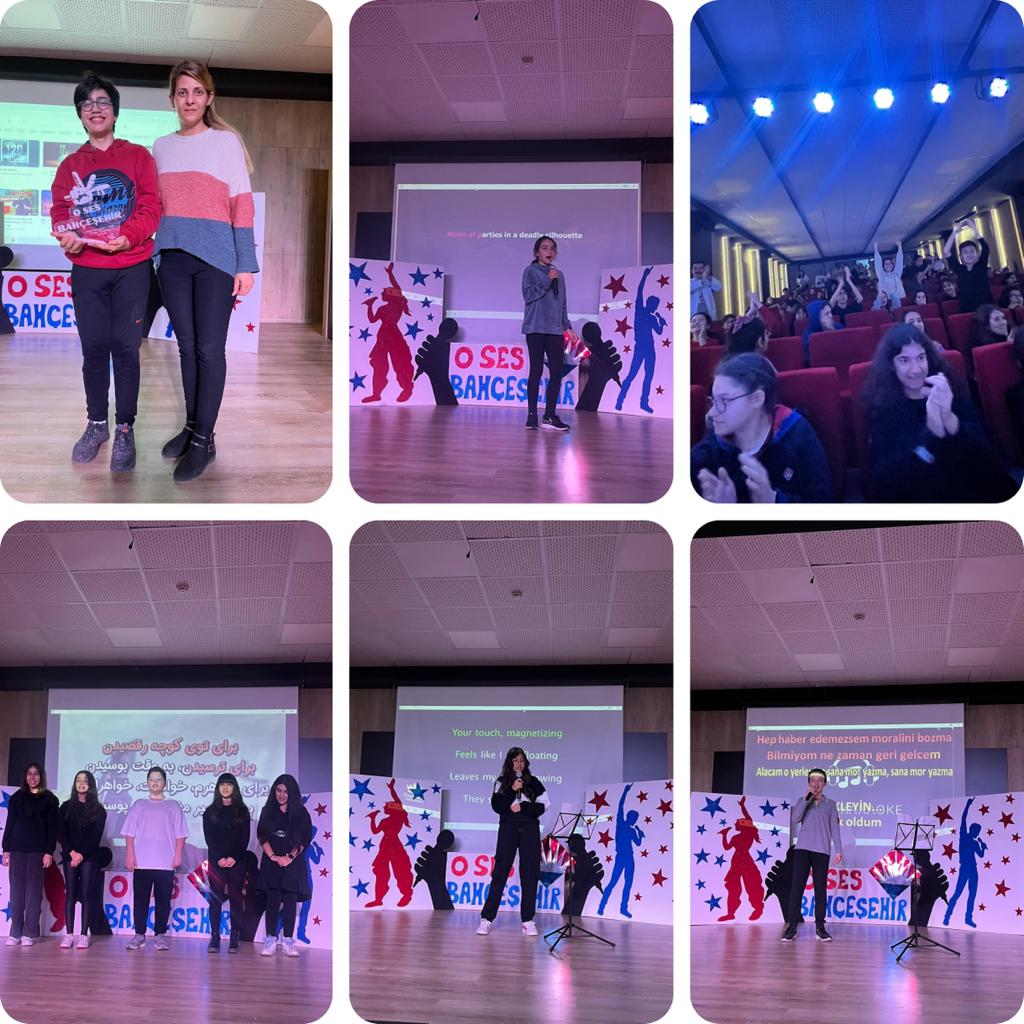 1. dönem sonu etkinlikleri kapsamında Ortaokul öğrencilerimiz, “O Ses Bahçeşehir”yarışması ile keyifli anlar yaşadılar🎤🎵
<a href="/serdalasl/">Serdal Aslan</a> 
<a href="/tuna_cinar/">Tuna Çınar</a>