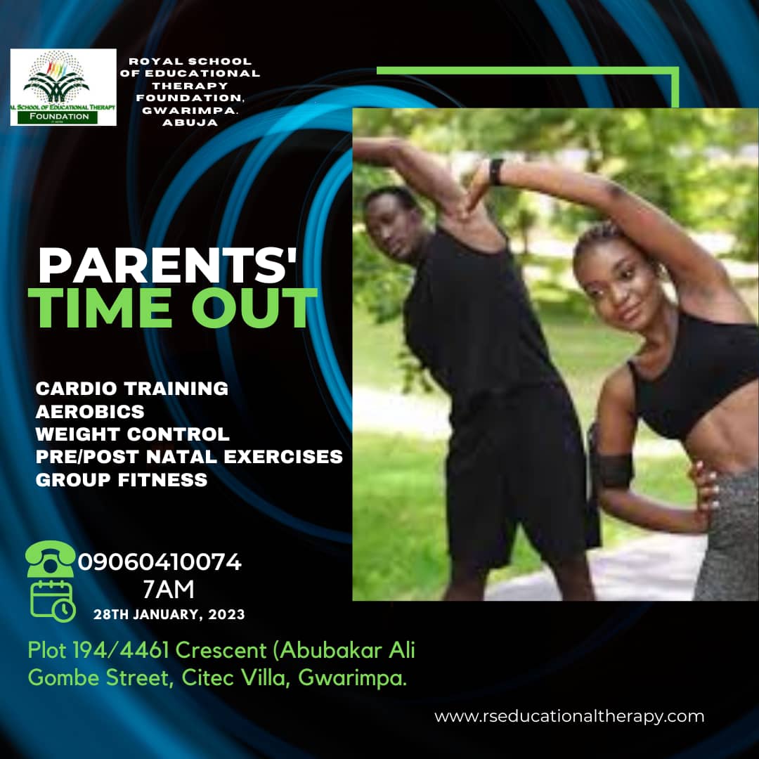 Get fit!!!  @rsetfoundation, #fitness, #cardiotraining, #parents,  #weightcontrol, #prenatal, #postnatal, #physiotherapy, #gwarinpa, @Abuja_Facts