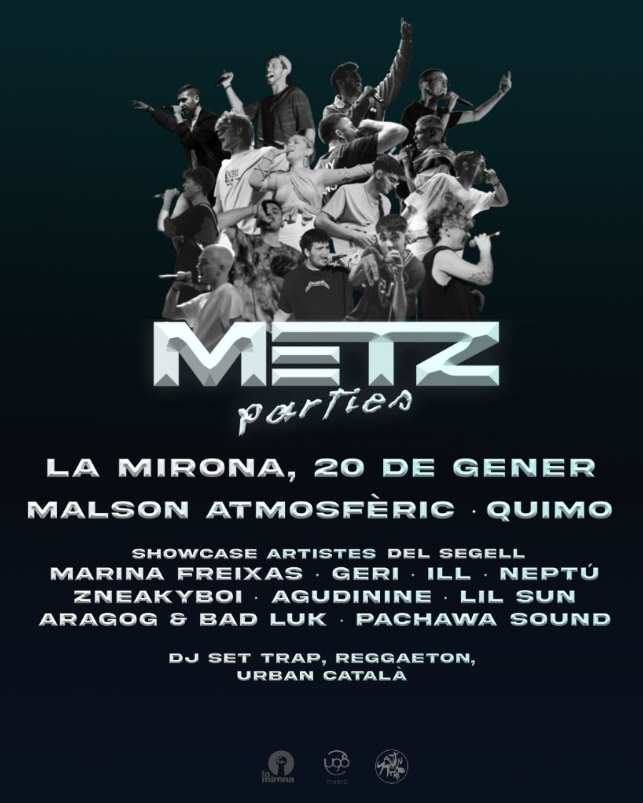 avuisona's tweet photo. #AvuiSona @MetzRecords, que crearà un nou format d'esdeveniments per tal de donar espai a noves propostes musicals catalanes d'urban!
El primer concert es durà a terme el 20 de gener a la sala #LaMirona de #Salt, amb les actuacions d'artistes com #MalsonAtmosfèric o #Quimo 🔥🎤 https://t.co/E7tWpxjxdB