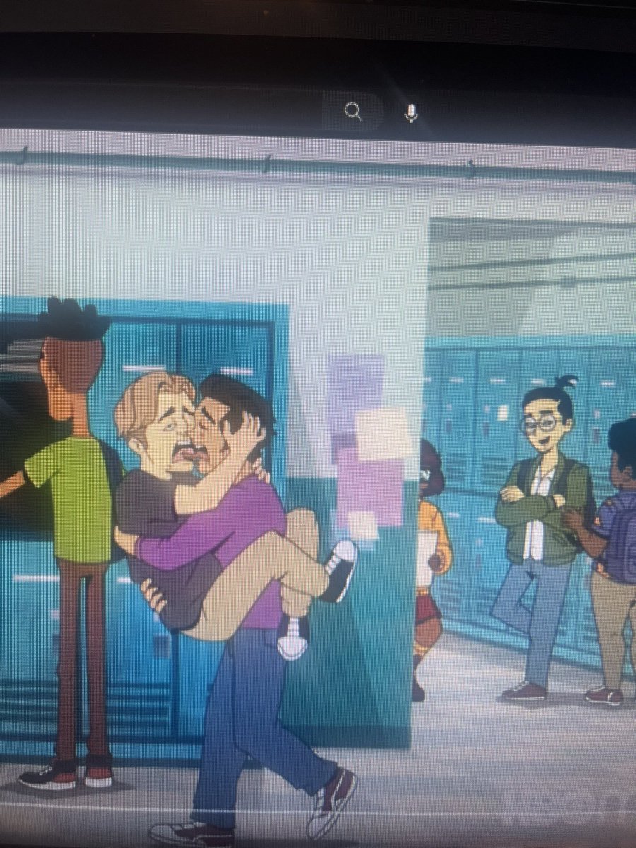 emeek77's tweet photo. Screen shot from the new Velma. These are kids? What the hell is happening in this shot? https://t.co/SJ7H5WHsG2