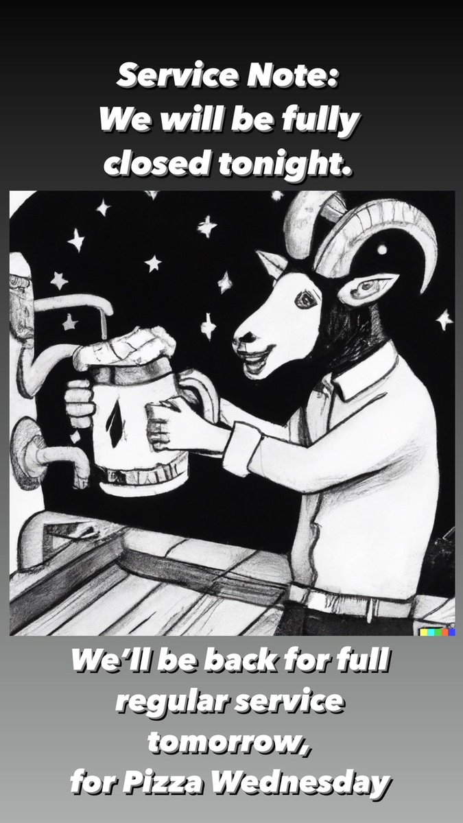 We will be closed tonight, we’ll see you tomorrow.