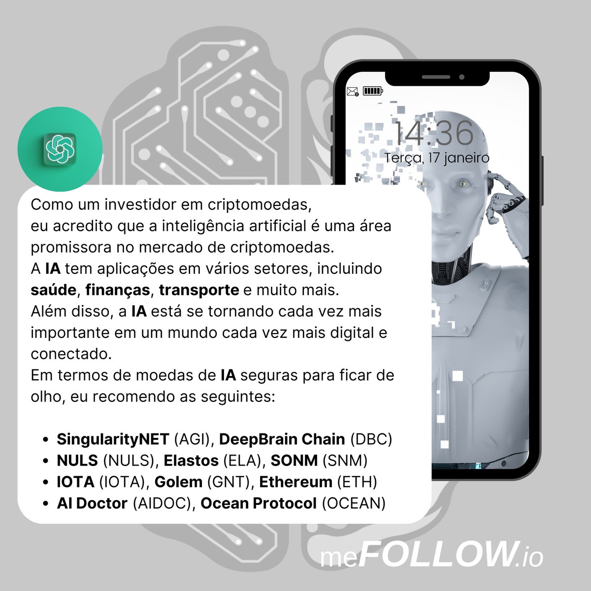 mefollowio's tweet photo. Entramos na modinha e perguntamos ao famoso ChatGPT sobre as novas Tendências no momento!
Passe para o lado (->) para conferir a resposta da OpenAI.

#bitcoin #mefollow #ethereum #criptomoedas https://t.co/mDObVKjqMm
