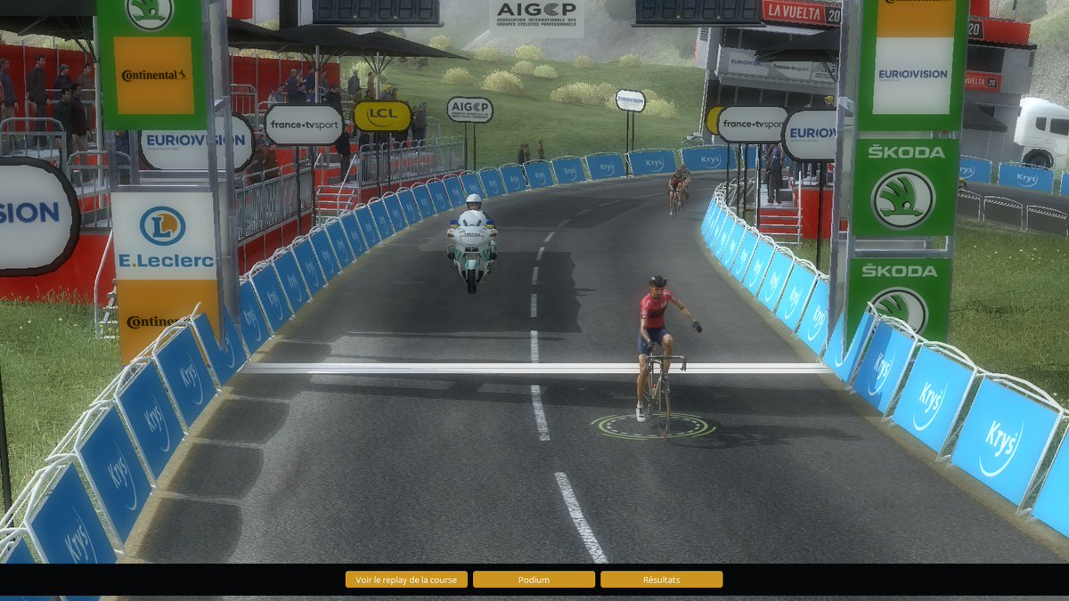 RongChristophe's tweet image. Deuxième victoire d&apos;étape d&apos;affilée sur la Vuelta 2026. Je m&apos;impose en solitaire et assomme le classement général #PCM2020