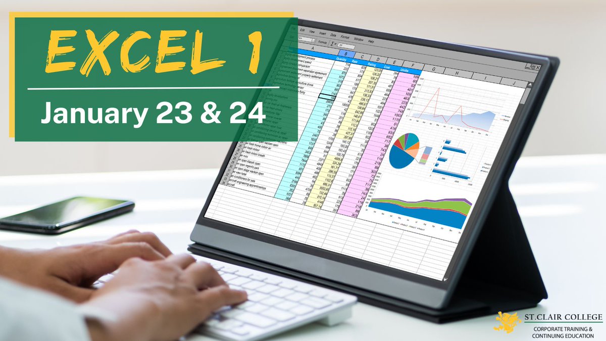 There is still time to sign up for our Excel 1 Workshop happening on January 23rd and 24th!

Register today!
bit.ly/3uZ4Ouy
