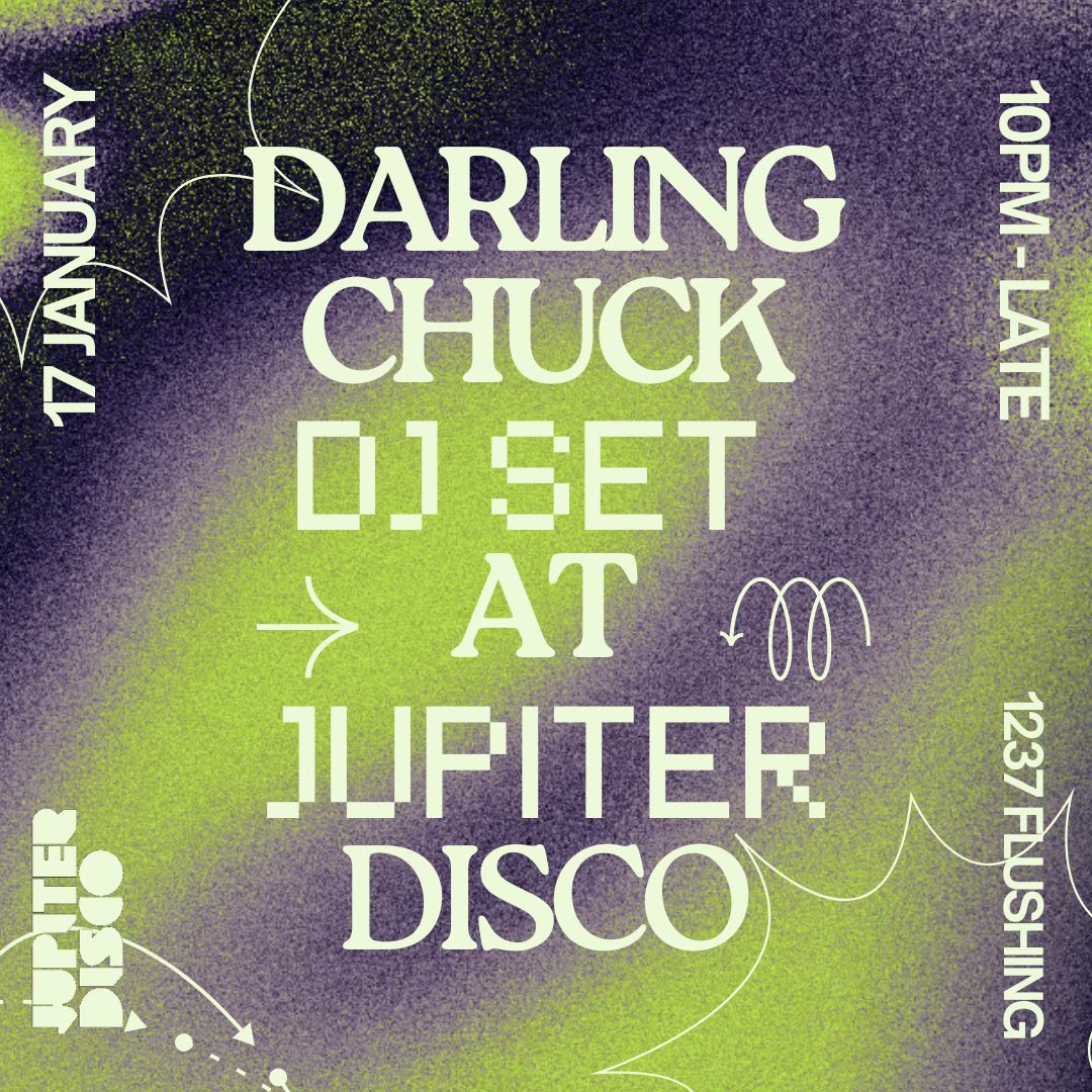 kickoff the week w/ some proper vibrations in brooklyn tonight 🚀🪩🚀