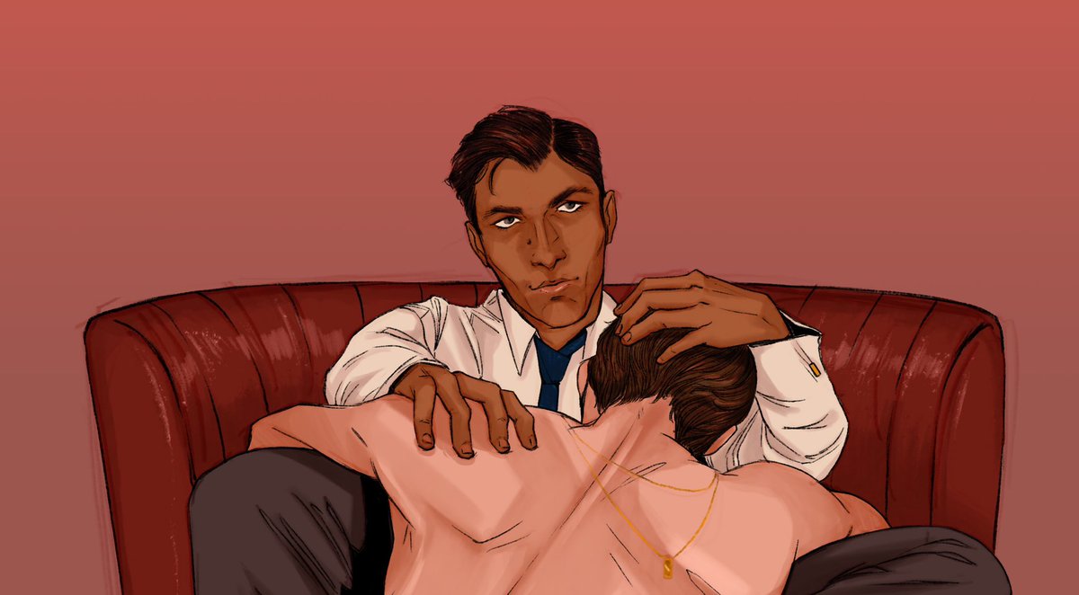 「Blue and Burgundy 」|Cait Zellersのイラスト