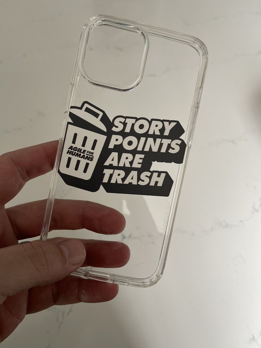 ryanripley's tweet photo. My new cell phone cover rings true. #storypointsaretrash https://t.co/QaqAyj5Bsg