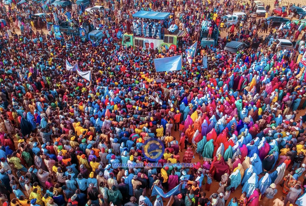 GwagwareMedia's tweet photo. Staggering numbers of jubilant supporters welcomed the Gubernatorial candidate of APC in Katsina State, Dr. Dikko Umaru Radda in Dandume earlier today. https://t.co/Xt97lI4Wja