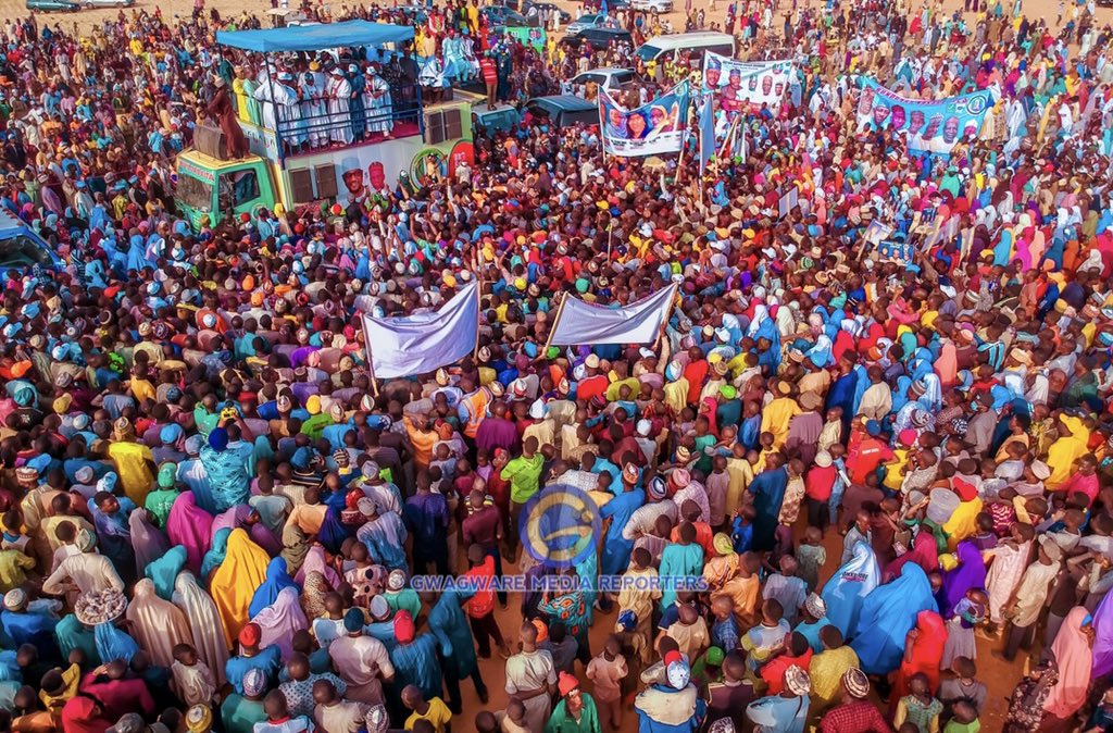 GwagwareMedia's tweet photo. Staggering numbers of jubilant supporters welcomed the Gubernatorial candidate of APC in Katsina State, Dr. Dikko Umaru Radda in Dandume earlier today. https://t.co/Xt97lI4Wja