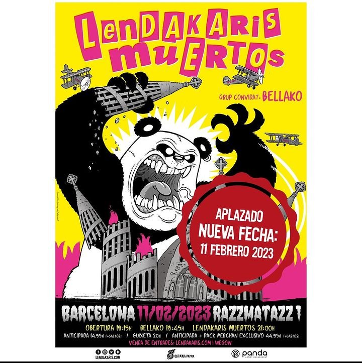 Algú vol una entrada per al concert de @Lendakaris a Barcelona per 13 euros? Me la trec de sobre perquè no hi puc anar.