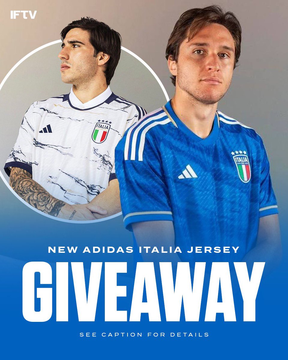 🇮🇹 NEW ITALY JERSEY GIVEAWAY 🇮🇹 To Enter: 1. RT this post 2. Reply your size 3. Follow @IFTVofficial ONE winner will be selected and DM'd only by THIS account on January 20. Enter from anywhere in the world. GOOD LUCK 🇮🇹