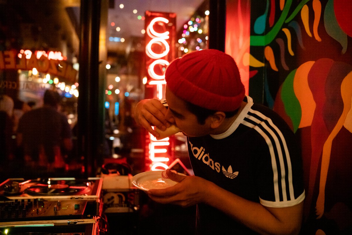 MezcaleroDTLA's tweet photo. Good music, good food. There’s nothing better after coming back from a long weekend. Come chill with us and our $3 tacos, available all Tuesday long. #tacotuesday
And don't miss our Happy Hour 4pm-7pm daily!
#HistoricCore #LAFoodie #EaterLA #BestTacos #CornTortillas https://t.co/zy8pjrANiS