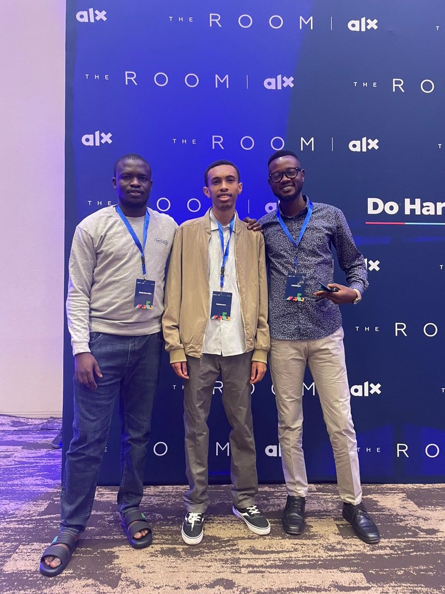 josbayo09's tweet photo. Day[2]
@alx_africa in Kigali.
The three musketeers 
#ALXchallenge
#ALXtech
#dohardthings https://t.co/9uj3WrpAAl