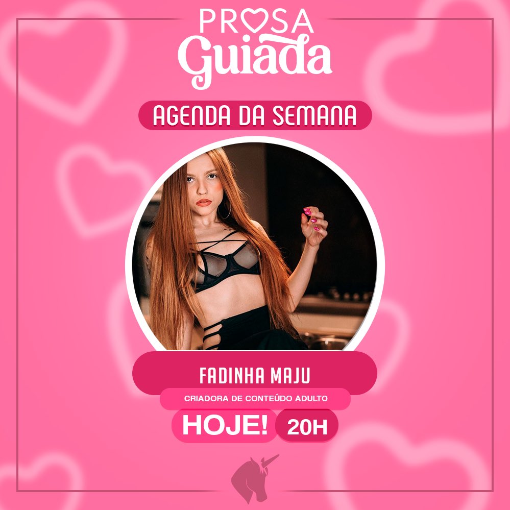 prosa_guiada's tweet photo. Hoje é dia de prosa e pra ficar melhor, vamos receber a Fadinha Maju 💗🦄

A partir das 20:00, acesse https://t.co/0zSXxE1BRT e mande a sua mensagem!

Acompanhe ao vivo no nosso canal: https://t.co/4s9sgxXJUg https://t.co/zfXumibIUr