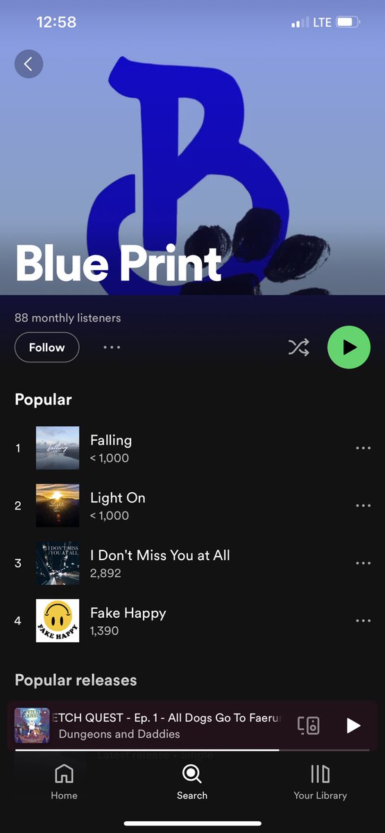 Blue Print has released 2 new singles on Spotify! (And all streaming platforms) Go give them a listen!!
#flomochoir #newmusic #coversong #acappella #harrystyles #lighton #falling