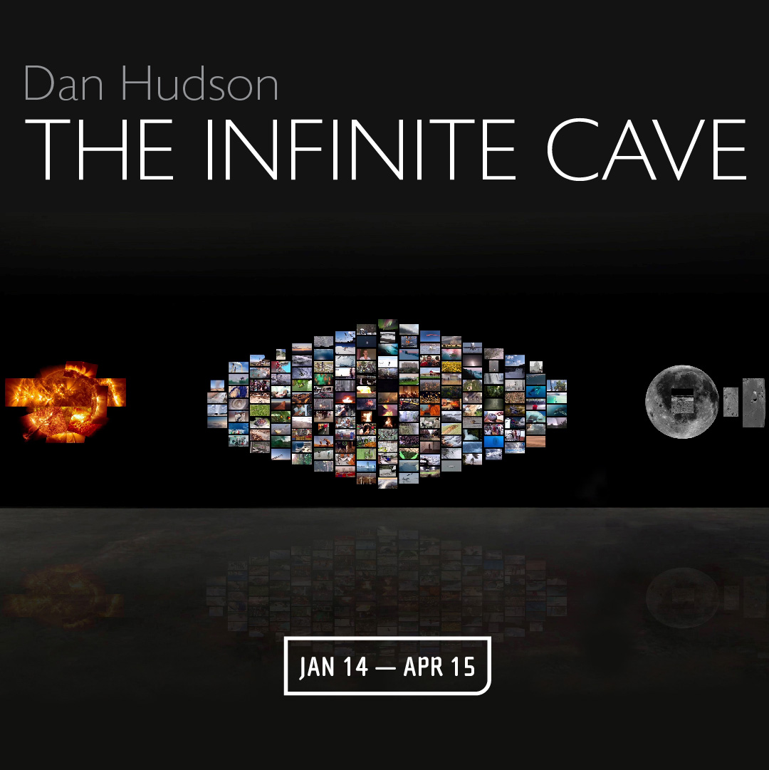 NEW EXHIBITION! 𝐃𝐚𝐧 𝐇𝐮𝐝𝐬𝐨𝐧'𝐬 𝐈𝐧𝐟𝐢𝐧𝐢𝐭𝐞 𝐂𝐚𝐯𝐞 is an immersive digital experience that showcases humanity and the power and beauty of the natural world. A digital installation of 164 monitors, 500k video clips sourced from posts by people all around the world.