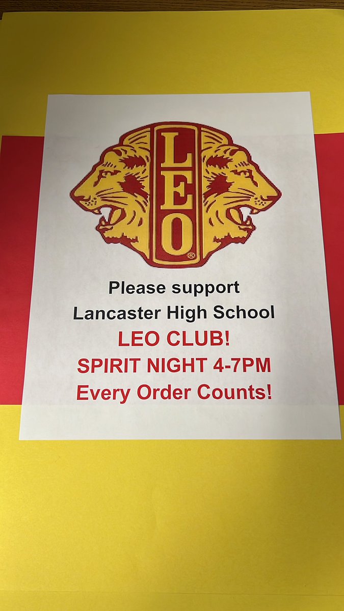 LHS Leo Club tweet media