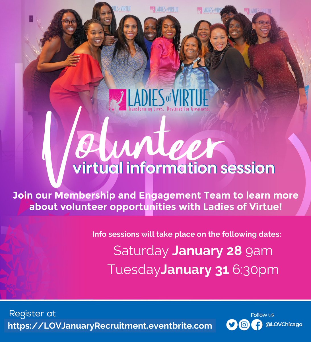 Interested in volunteering with LOV? Are you looking for a fulfilling opportunity to enhance a young person’s life. Do you a have passion for the youth?

Don't forget to sign up for one of our upcoming Volunteer Virtual Information sessions! 

Registration link is in our bio!