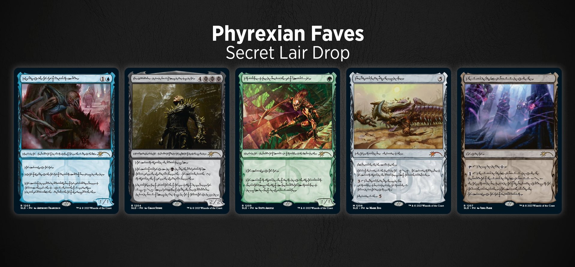 secret lair phyrexian faves non foil 墨蛾 - マジック：ザ・ギャザリング