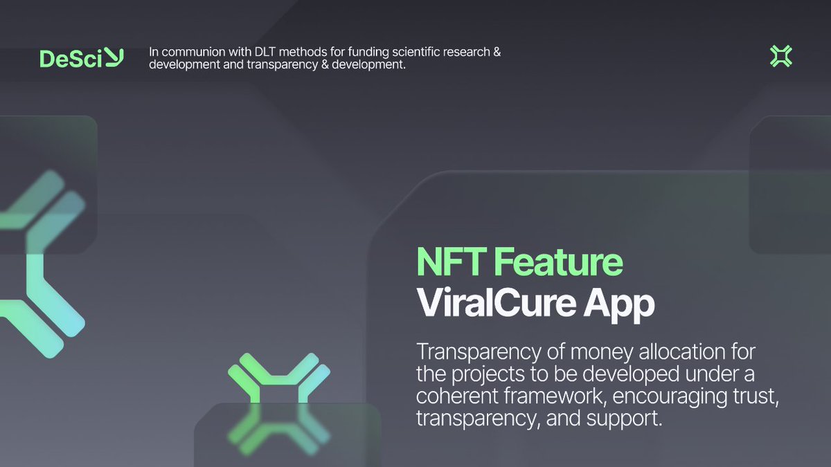 🧬 Art and Science are moved by creative exploration, which is why we believe putting them to work is a way to bring #DeSci forward.

Check out the #NFTs at our marketplace, proceeds from purchases go to ongoing scientific research projects at ViralCure!

app.viralcure.org