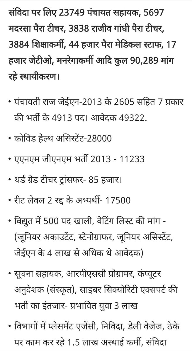 gaurav5pandey's tweet photo. अशोक गहलोत जी @ashokgehlot51 ji का कहना है इस बार राज्य का बजट युवाओं को समर्पित होगा.. तो क्या मतलब समझा जाए कि तमाम भर्तियों को लेकर तमाम युवा जो सड़कों पर हैं उनकी मांगों को पूरा कर दिया जाएगा।
#REET #Rajasthan
#CHA #computerinstructorresult #computer_शिक्षक_रिजल्ट_जारी_करो https://t.co/eDxwNpT0JI
