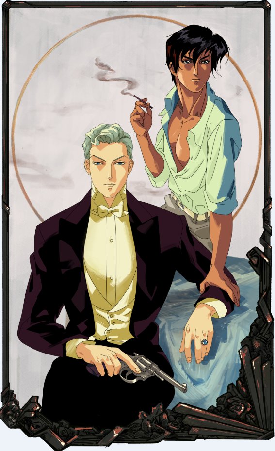 KernelOGF's tweet photo. Someone asked me if I could be commissioned for the couple in a 30s setting and... I had to do it I mean 😳🧤🕵️🎬💛 #ainokusabi #ank #间の楔 https://t.co/9dmrwag2Tt