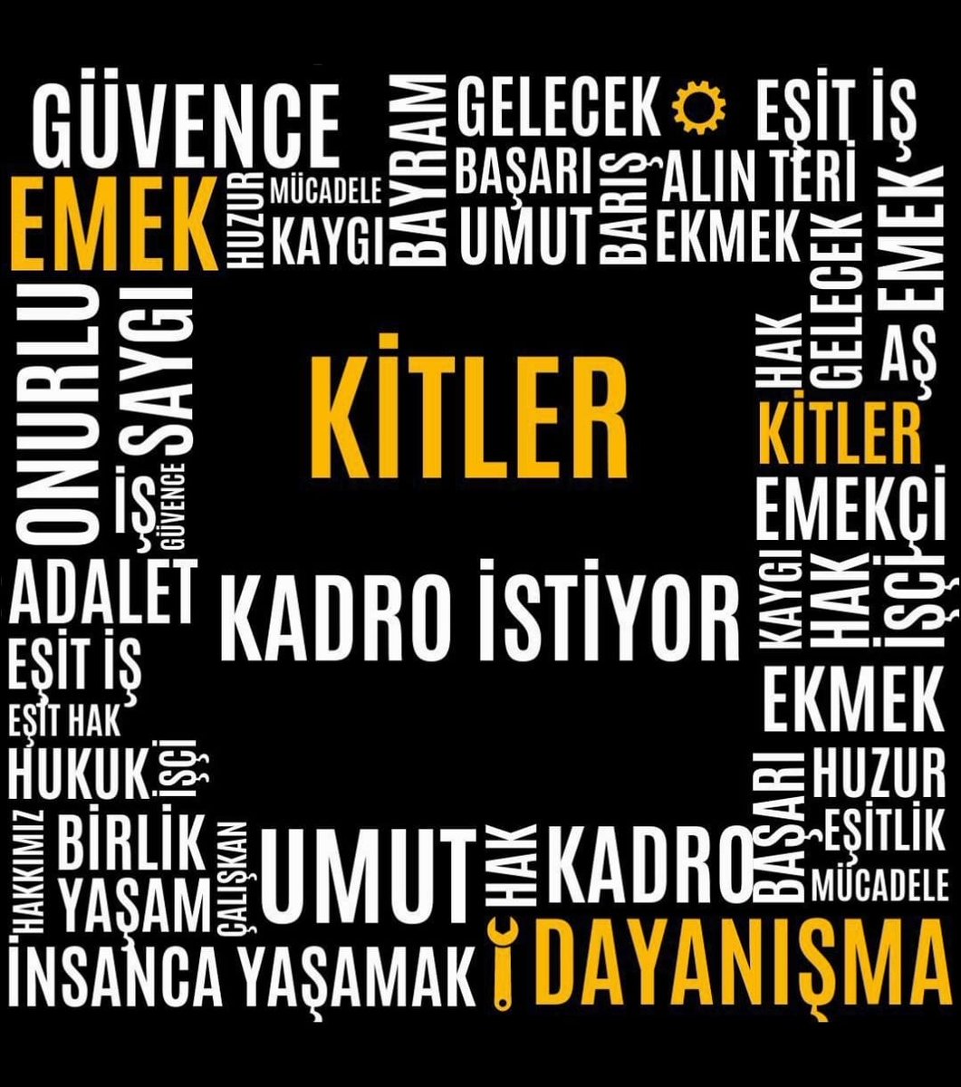 #KitTaseronaKadroHak
Kit Taşeronlarıda mecliste olmasını istiyoruz
<a href="/RTErdogan/">Recep Tayyip Erdoğan</a> 
<a href="/vedatbilgn/">Vedat Bilgin</a> 
<a href="/dbdevletbahceli/">Devlet Bahçeli</a>