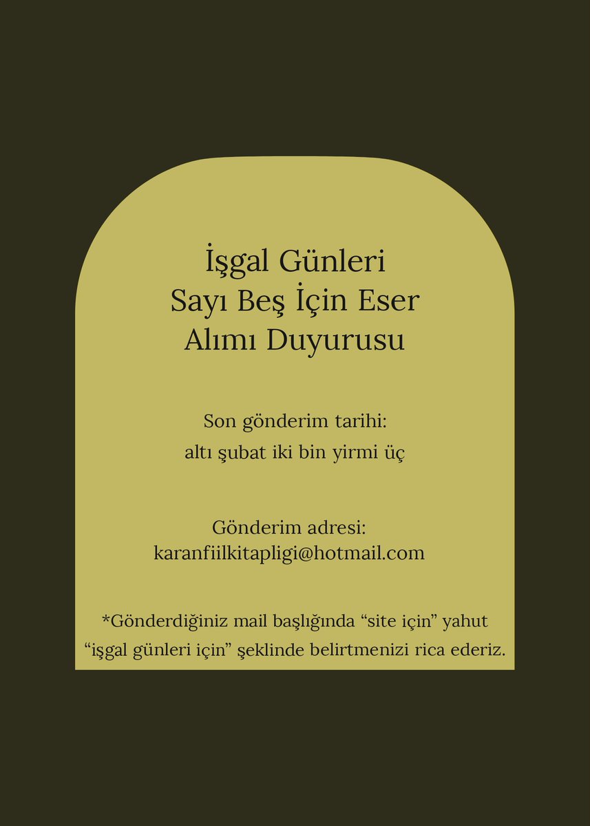 karanfiilfs's tweet photo. İşgal Günleri Fanzin Sayı Beş İçin Eser Alımı Duyurusu: https://t.co/l5MOgjWKSO