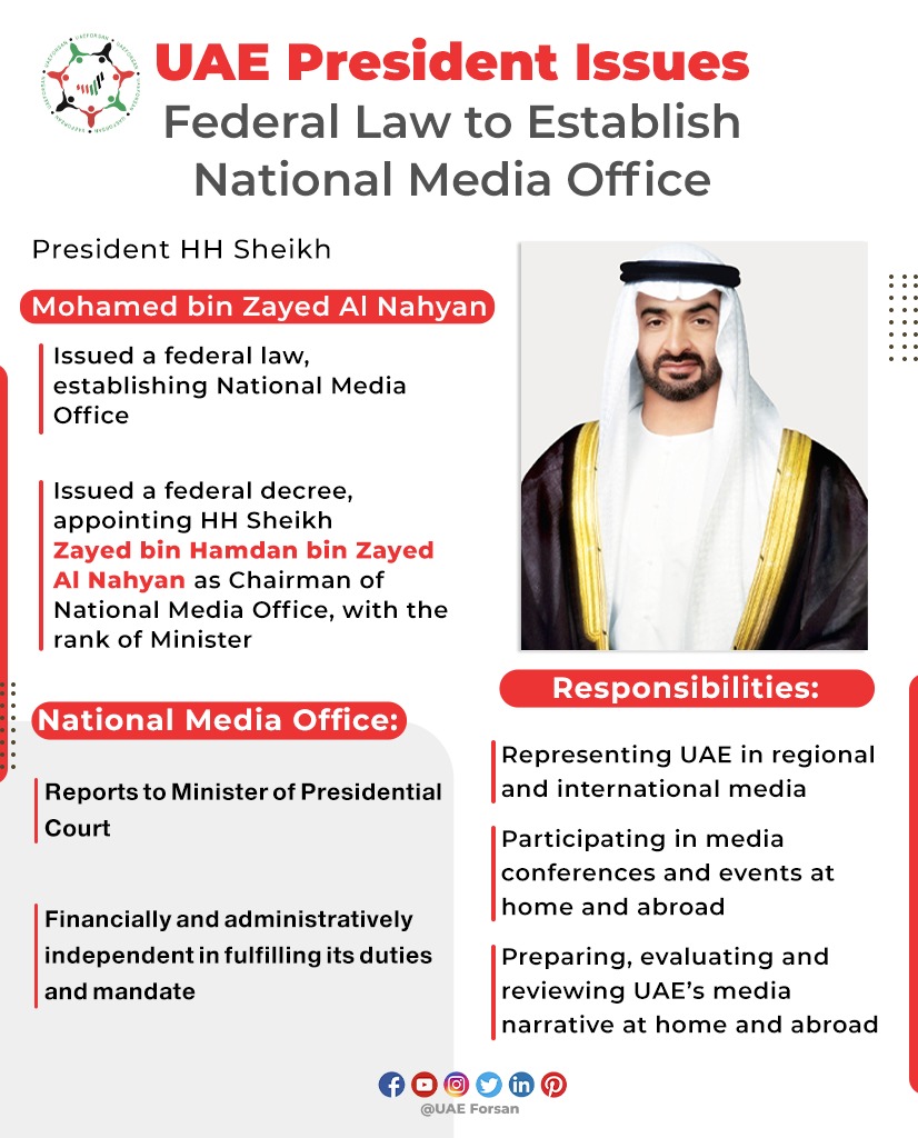 UAE Forsan on Twitter "UAE President Issues Federal Law to Establish