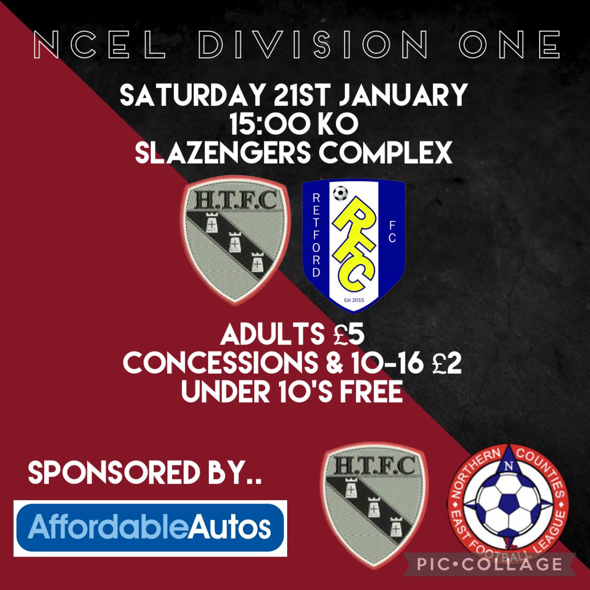 𝗨𝗣 𝗡𝗘𝗫𝗧 | ⚽️ @Retford_FC are the visitors to Slaz this weekend. the previous result between the two sides fresh in the minds and it was the last time Town were in action. fingers crossed the lads can pick up the win again in front of the Horbury faithful! 🔴⚫️