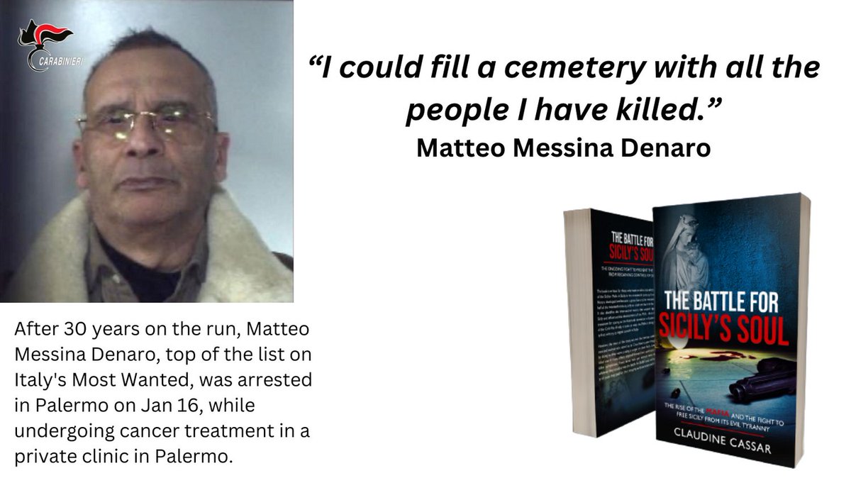 Matteo Messina Denaro was the mastermind of a series of terrorist attacks in Italy, 30 years ago. One of the bombs killed an entire family -  Fabrizio Nencini, his wife Angelamaria, and their 2 daughters, 9-year-old daughter Nadia and 2-month-old Caterina
amzn.to/3ZFwXF2