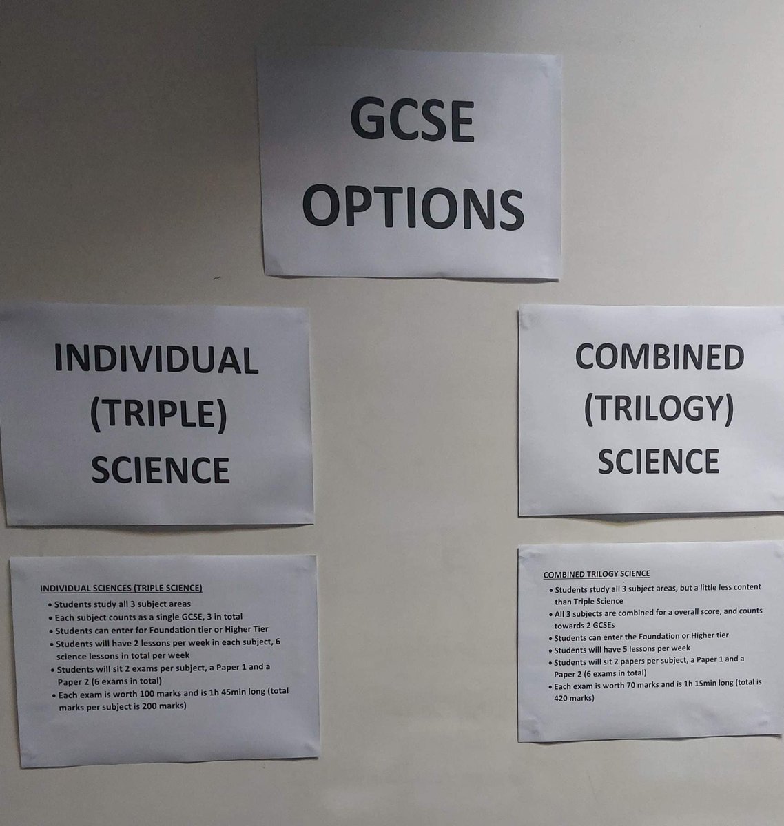 SciencePlume's tweet photo. Was a pleasure to meet parents and students at our Year 9 option evening last week. If you have any questions about Combined (double) vs Triple Science or any aspect our GCSE curriculum, do please contact us. DM for contact details. https://t.co/nzjn6YxzOt