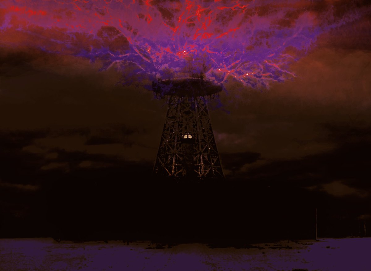 Drewzki13's tweet photo. #Wardenclyffe #WIP by #Drewzki

#NikolaTesla #Tesla #Nikola #NY #humangeneratedart #artistsontwitter #mac #apple #mspaint #digitalagepicasso #trippy  #notAI #art #lightning #lightbeings #canvas #photoediting #colors  #3dart #popart #digitalart  #digitalpainting #energy #urenuff https://t.co/nvXaY9WULh