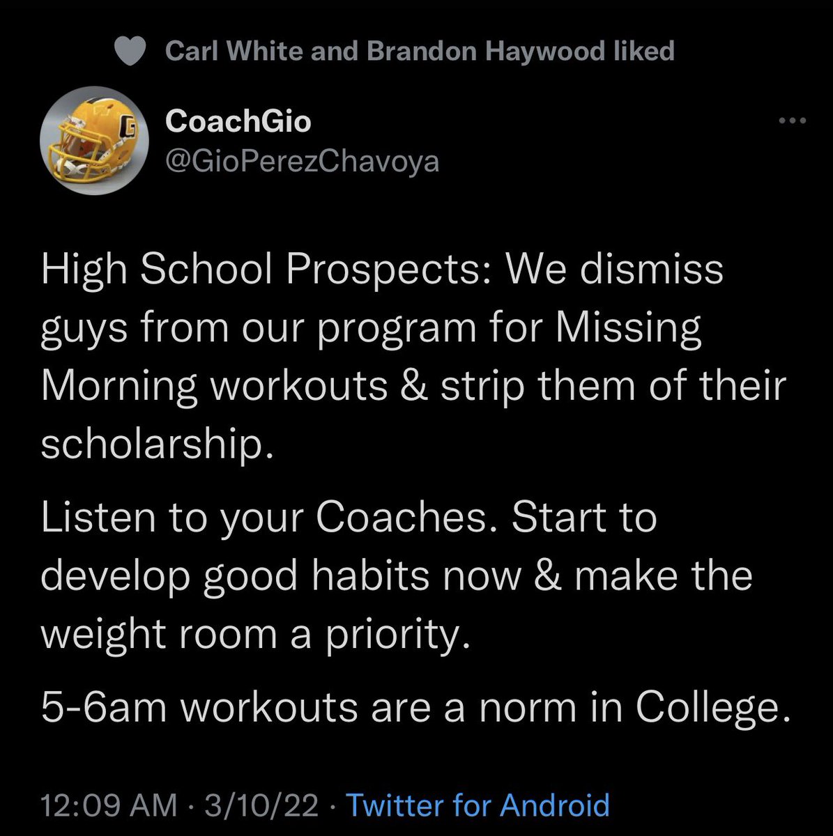 The process has to lead to the outcome. There is no such thing as just showing up to play the games!