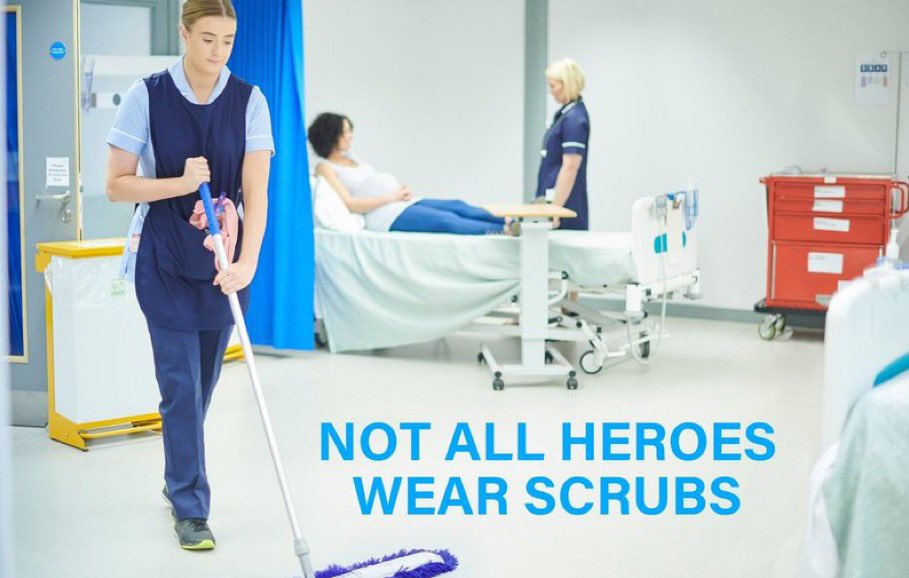NHSMillion's tweet image. With all the negativity surrounding the NHS, it can be easy to forget the thousands and thousands of staff who continue to do everything they can to keep things going.

That includes all the amazing cleaners. Please RT for them.