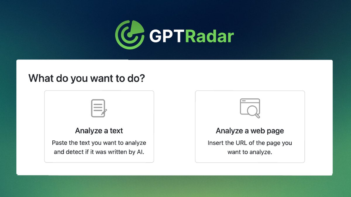 Just dropped: analyze if the content of a web page was written by an AI or not 🤖

Check it out!