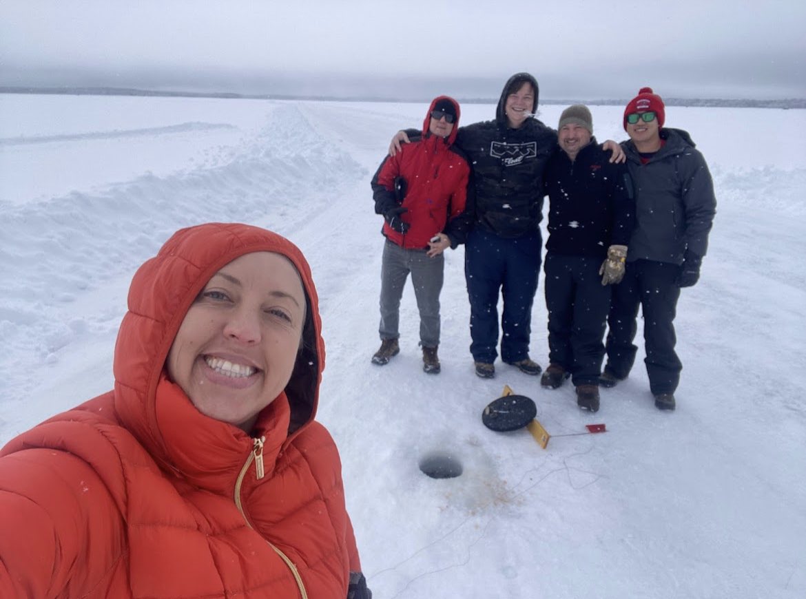 northfloridaem's tweet photo. A bunch of us from North Florida electively chose to make our way to a bitter cold lake in Minnesota for some ice fishing 🥶

It was awesome 🎣

#ResidencyFamily #Medstudenttwitter #EMbound #Match2023 https://t.co/fp7Je77hAl