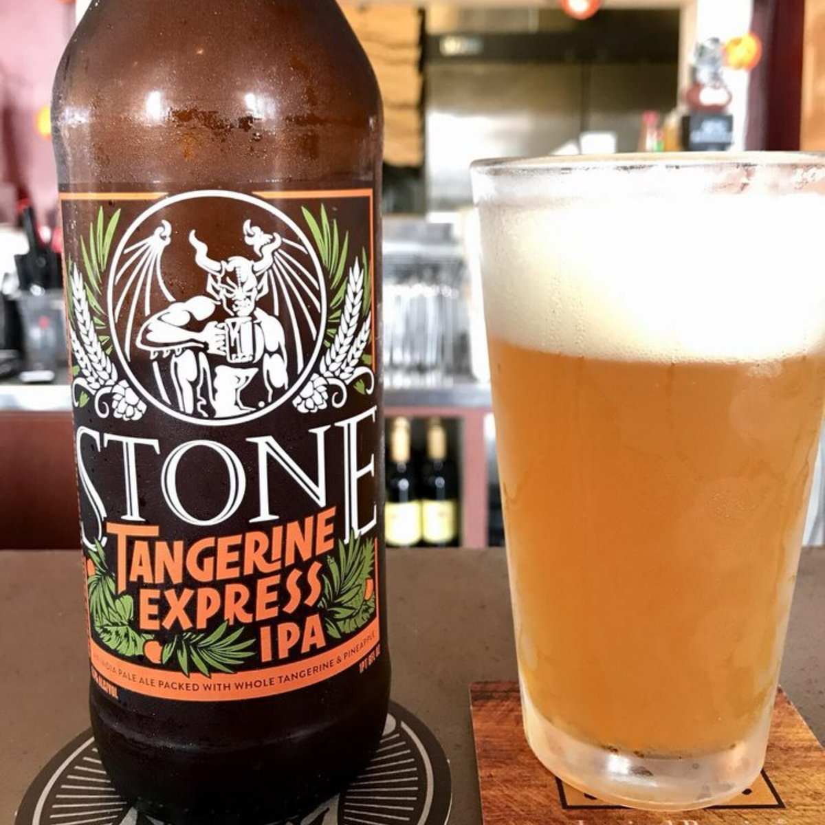 We may be known for our pizzas, but we also have amazing craft beers to complement your slice, like Stone's Tangerine Express IPA!