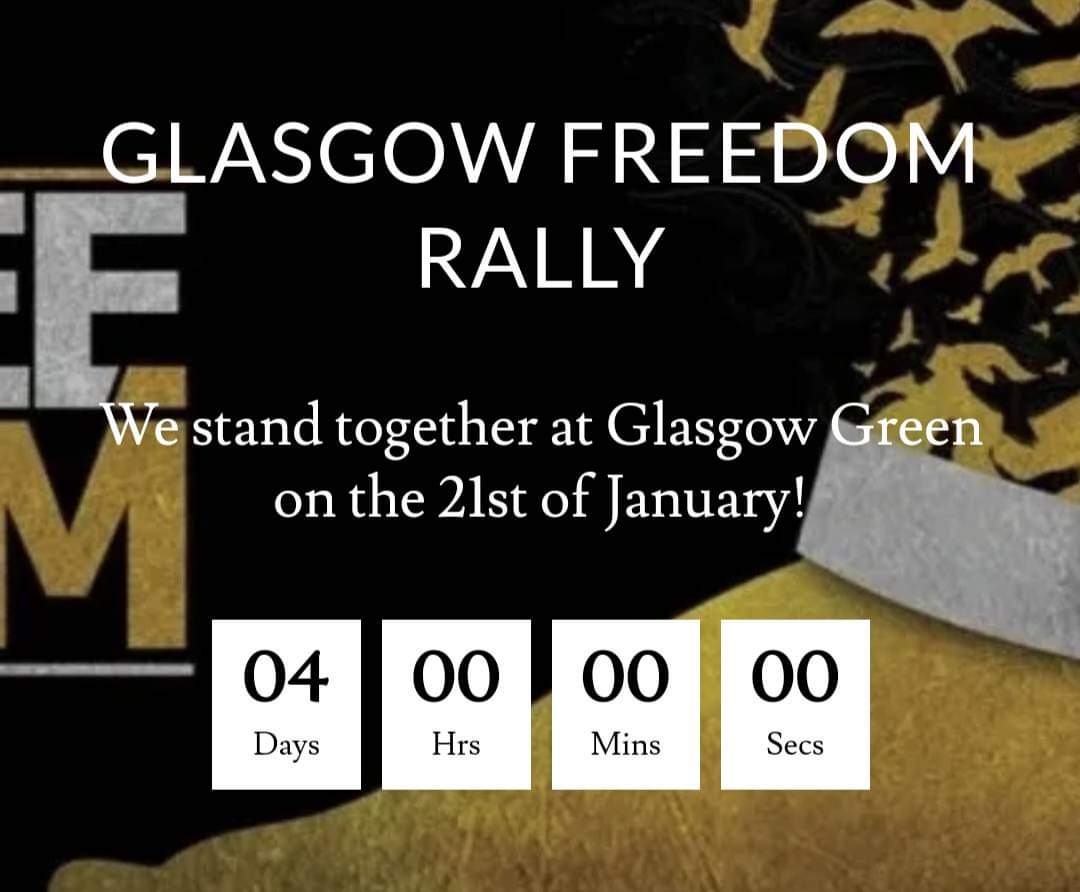 Just four days to go until we stand together again for #truefreedom from a dystopian future. 
Say #nodigitalidentity and  #novaccinepassports pushed by the WHO and the WEF and their #Agenda2030.   #nocovidvaccineforchildren  #nomasks. We choose our own paths.