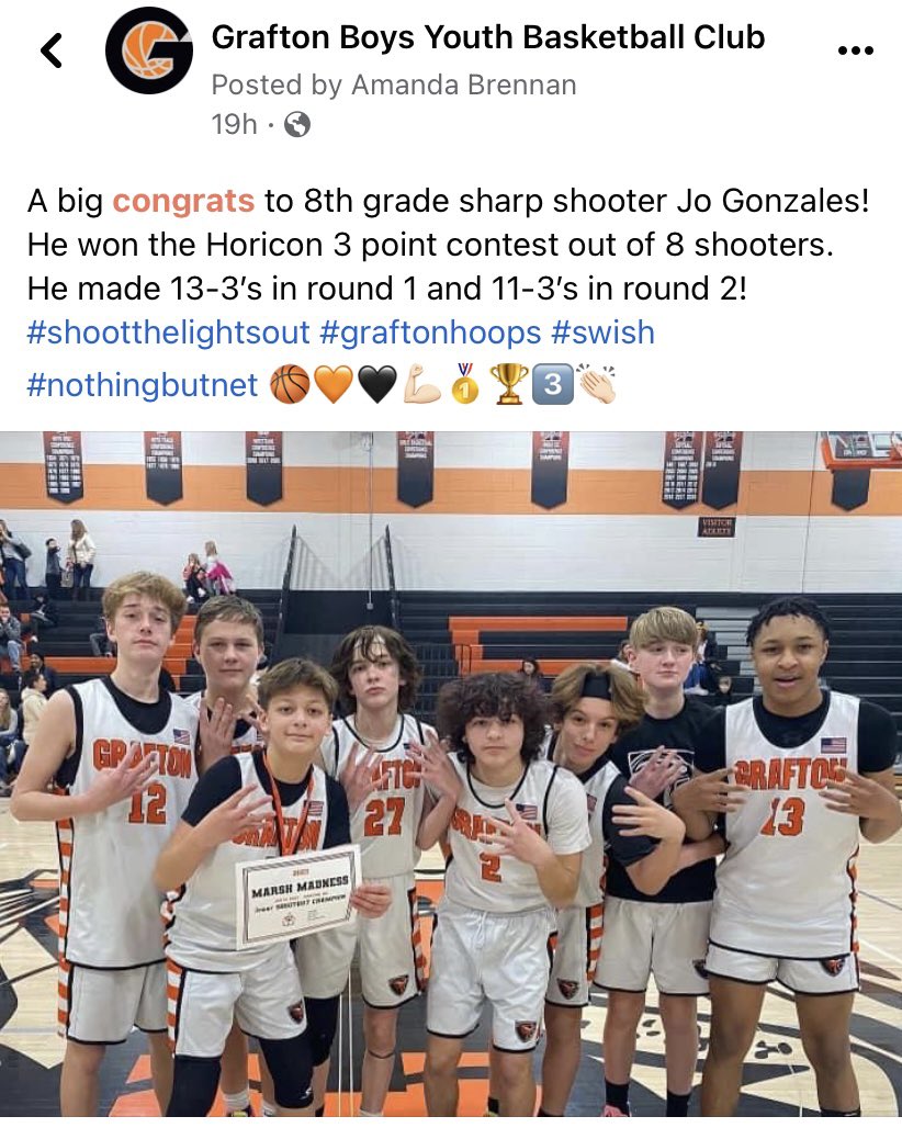 Josiah Gonzales (@jogonzales0) on Twitter photo 3 point Champ 🥇 13 made round 1 , 11 made round 2 #Shooter #Grafton #8thGradeSZN <a href="/academy_chapman/">ChapmanBasketballAcademy</a> 3 point Champ 🥇 13 made round 1 , 11 made round 2 #Shooter #Grafton #8thGradeSZN <a href="/academy_chapman/">ChapmanBasketballAcademy</a>