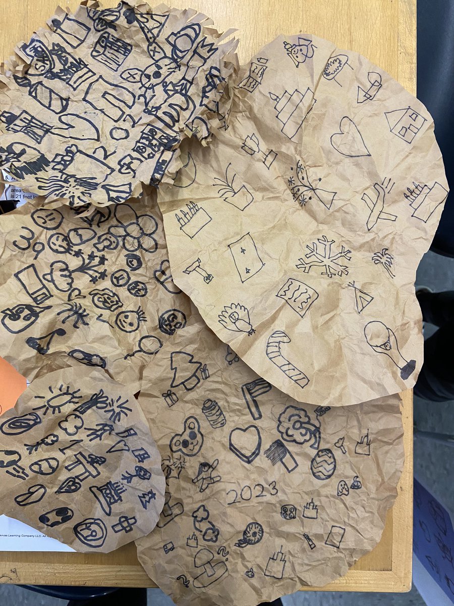 Deb58201864's tweet photo. We created our own “Winter Counts” just like the Lakota people of the Great Plains. We loved documenting our own experiences using pictographs! @MtView07836 @melandyk @JOlsyn1109 https://t.co/Z40aWClj3Q