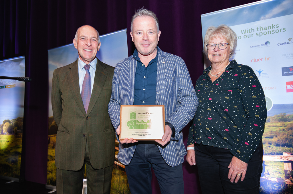 Back at the Campden Business Forum's November awards evening, the B2B and Professional Service Award was presented to <a href="/siminetti/">Siminetti</a> 

This award was kindly sponsored by Weston Industrial Estate. instagr.am/p/CnhtJt-oAgX/