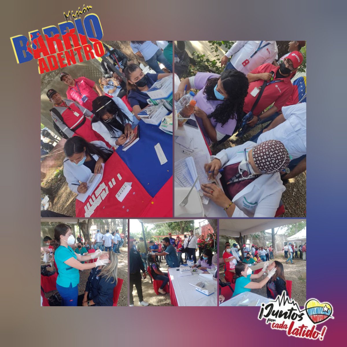 #17Enero || <a href="/MinSaludVE/">MPPSalud</a> a través de la Fundación Misión Barrio Adentro realiza despistaje de Covid en el congreso para los trabajadores ,Yare estado Miranda.
#JuntosPorCadaLatido 
<a href="/NicolasMaduro/">Nicolás Maduro</a> 
<a href="/MinSaludVE/">MPPSalud</a> 
<a href="/MagaGutierrezV/">Magaly Gutiérrez Viña</a> 
<a href="/gestionperfecta/">Carmen Meléndez</a>