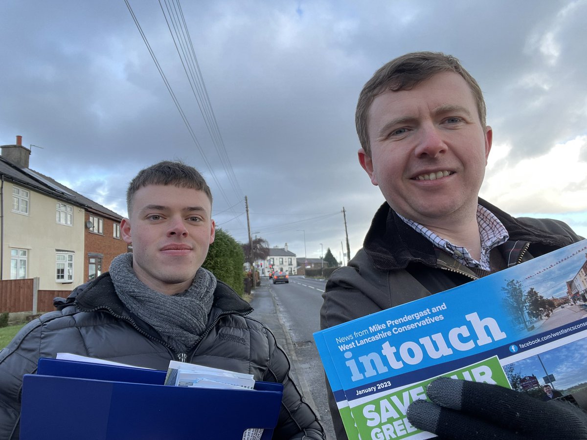 MikePrendUK's tweet photo. Today we’ve been out in a (chilly ❄️) #Bickerstaffe speaking to local residents about my plan for #WestLancashire https://t.co/nndVFfo3DY