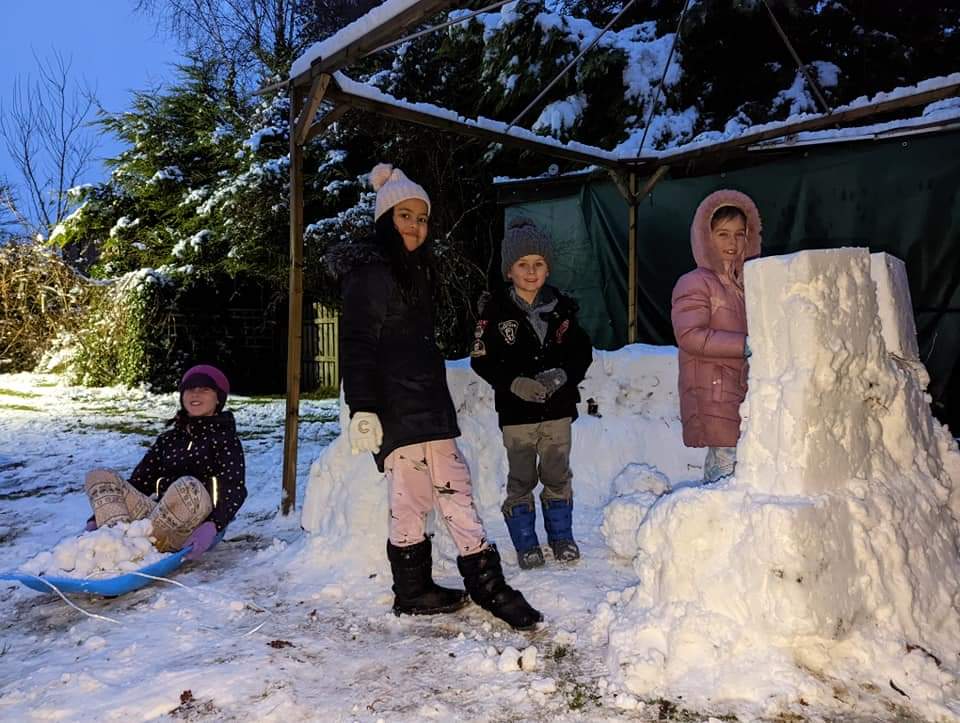 acebogle's tweet photo. Igloo building in Eglinton @barrabest https://t.co/iM4g8QMXmj