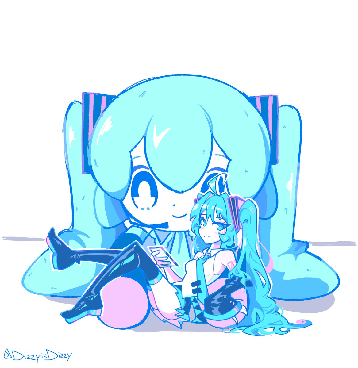 「Miku's project sekai money goes to only 」|Dizzyのイラスト