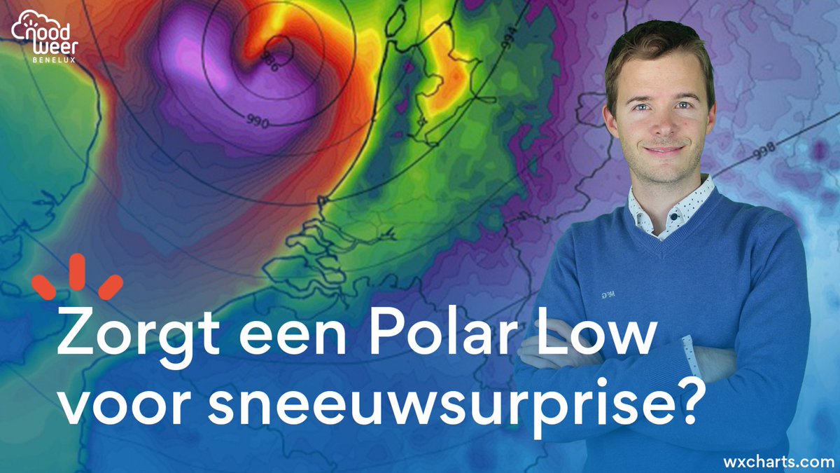 NoodweerBenelux's tweet image. Er is heel wat te doen rond de kansen op een #PolarLow voor de Benelux. Zorgt het voor een #sneeuwverrassing komende 24u en waar liggen de onzekerheden. Een setting die nauwgezet gevolgd moet worden. Extra details in de nieuwste video! youtu.be/I9pVyMrnUng
